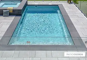 Fiberglass Inground Pool by Patio Design inc.