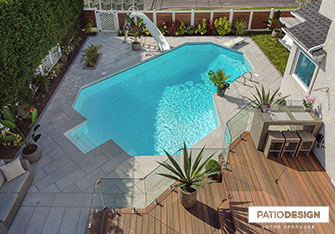 Steel Inground Pool by Patio Design inc.