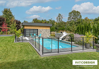 Inground Pool with insulated formwork by Patio Design inc.