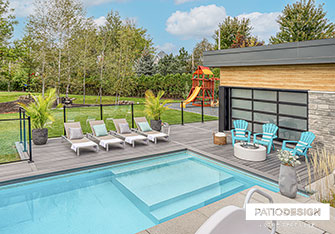 Inground Pool with insulated formwork by Patio Design inc.