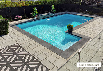 Inground Pool with insulated formwork by Patio Design inc.