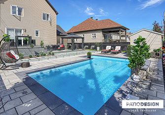 Inground Pool with insulated formwork by Patio Design inc.