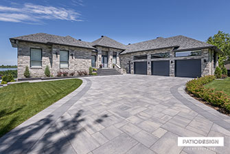 Pavés Rinox Proma XL, Charbon cendré par Patio Design inc.