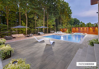 Pavés Rinox Proma XL, Charbon cendré par Patio Design inc.