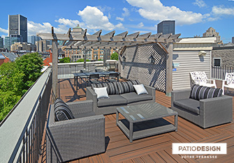 Roof Terrace by Patio Design inc.