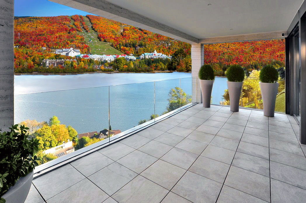 Patio Design - Porcelain in Tremblant